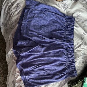 Athletic Works Purple Athletic Shorts Lightweight Elastic Waist